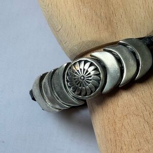 Metal & Leather Bracelet